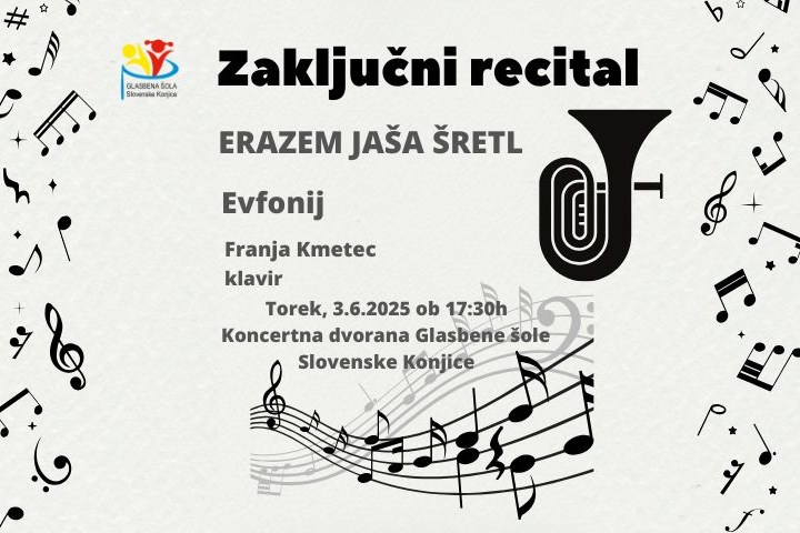 Zaključni recital Erazem Jaša Šretl